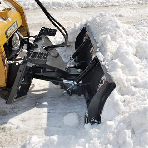 angle plow for skid steer|skid steer mount snow plow.